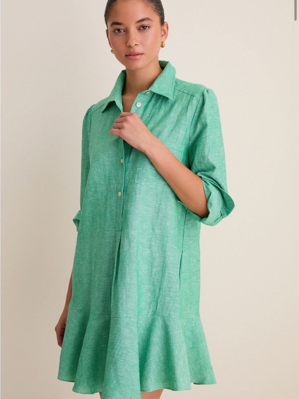 Tuckernuck Women’s Callahan Shirt Dress NWT $128 XXL Sea Green